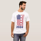 トランプ2024ア保メリカ素晴らし Tシャツ (正面フル)