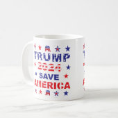 トランプ2024ア救メリカ コーヒーマグカップ (正面左)