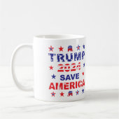トランプ2024ア救メリカ コーヒーマグカップ (左)