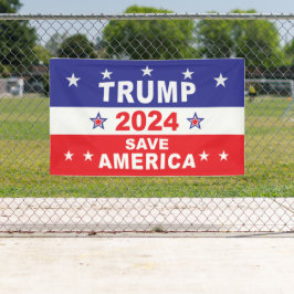 トランプ2024ア救メリカ 横断幕