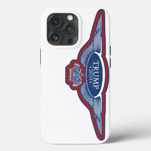 トランプ2024イーグル翼ケースメイトiPhoneケース Case-Mate iPhoneケース (裏面)