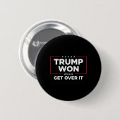 トランプ2024ウォンIt Uni – 黒 缶バッジ (正面&裏面)