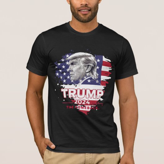 トランプ2024カムバックTシャツ Tシャツ (正面)