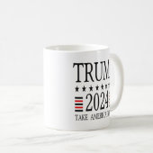 トランプ2024キャンペーンマグ コーヒーマグカップ (正面右)