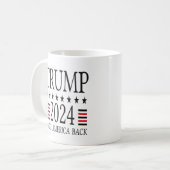 トランプ2024キャンペーンマグ コーヒーマグカップ (正面左)