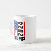 トランプ2024キャンペーンマグ コーヒーマグカップ (正面左)