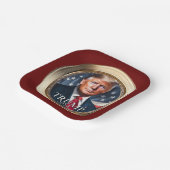 トランプ2024キャンペーン共和党レッド紙プレート ペーパープレート (傾斜あり)