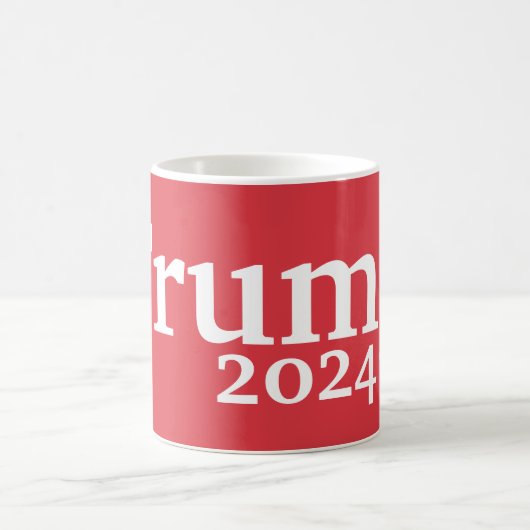 トランプ2024キャ赤と白ンパ大統領のー コーヒーマグカップ (中央)