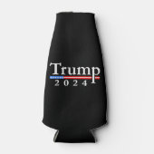 トランプ2024クラシック白黒 ボトルクーラー (正面)
