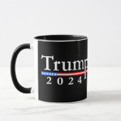 トランプ2024クラシック白黒 マグカップ (左)