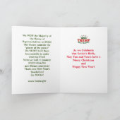 トランプ2024クリスマスグリーティングカード サンキューカード (内部)