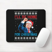 トランプ2024クリスマスサンタクリスマスSの家に マウスパッド (マウス)