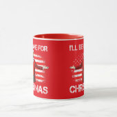 トランプ2024クリスマスレッドの家に帰る マグカップ (中央)