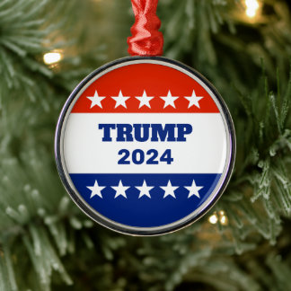 トランプ2024クリスマス メタルオーナメント