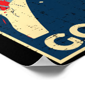 トランプ2024シャツヤギのトランプのポスター2024 - Uni ポスター (角)