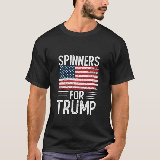 トランプ2024シャツ大統領選挙のスピンナー Tシャツ (正面)