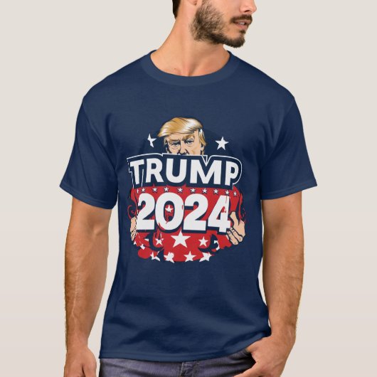 トランプ2024シャツ、アメリカを連れ戻す Tシャツ (正面)