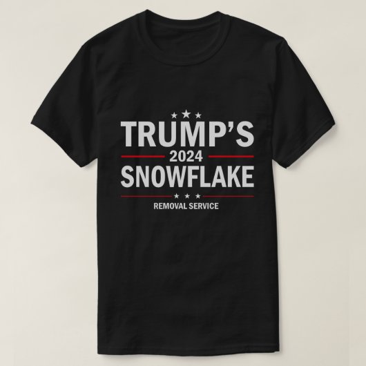 トランプ2024スノーフレーク除去サービス – 政治 Tシャツ (デザイン正面)