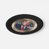 トランプ2024テイクアメリカバックノベルティ ペーパープレート (アングル)