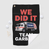 トランプ2024トラックのゴミ私たちはチームのゴミを行った ゴルフタオル (インサイチュ)