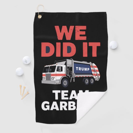 トランプ2024トラックのゴミ私たちはチームのゴミを行った ゴルフタオル (インサイチュ)