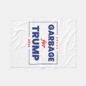 トランプ2024トランプおもしろいサポータ用ごみ1 フリースブランケット (正面(横))