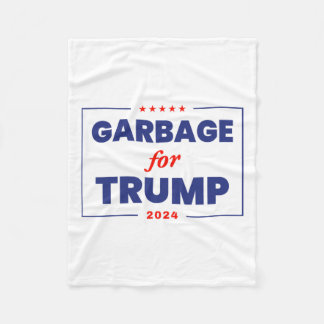 トランプ2024トランプおもしろいサポータ用ごみ1 フリースブランケット