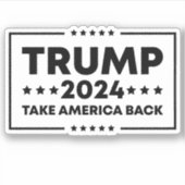 トランプ2024トランプはアメリカを取り戻す シール (正面)