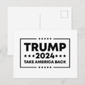 トランプ2024トランプはアメリカを取り戻す ポストカード (正面/裏面)