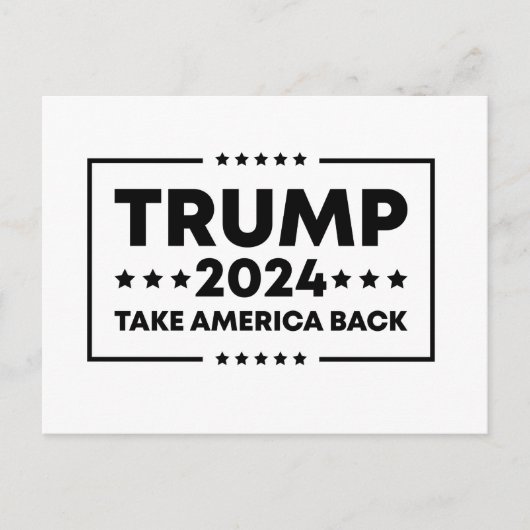 トランプ2024トランプはアメリカを取り戻す ポストカード (正面)