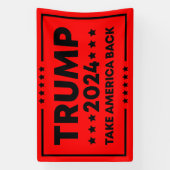 トランプ2024トランプはアメリカを取り戻す 横断幕 (縦)