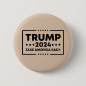 トランプ2024トランプはアメリカを取り戻す 缶バッジ (正面)