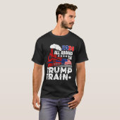 トランプ2024トランプ列車アメリカ合衆国に乗って Tシャツ (正面フル)