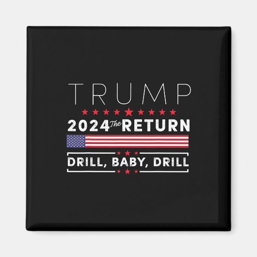 トランプ2024ドリルバイ2 マグネット (正面)