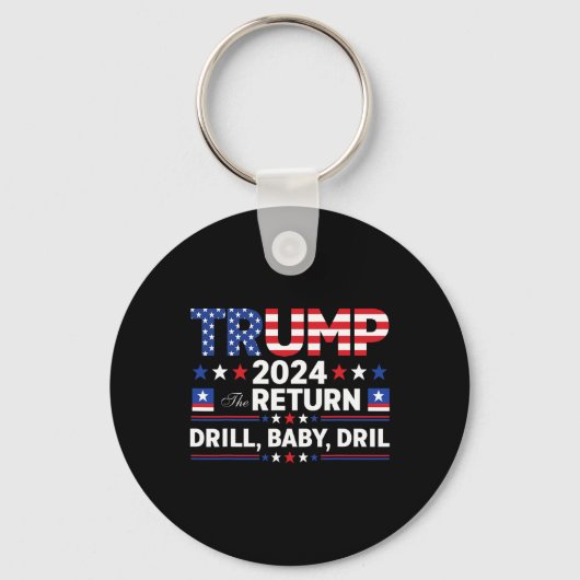 トランプ2024ドリルバイ キーホルダー (正面)