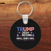 トランプ2024ドリルバイ キーホルダー (正面)