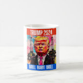 トランプ2024ドリルベビードリル コーヒーマグカップ (中央)