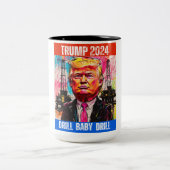トランプ2024ドリルベビードリル ツートーンマグカップ (中央)