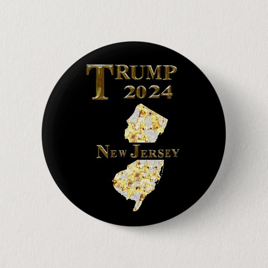 トランプ2024ニュージャージーボタン 缶バッジ (正面)