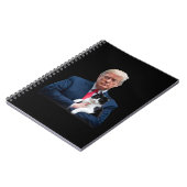 トランプ2024ネコMAGAトおもしろいランプ猫 ノートブック (左側)