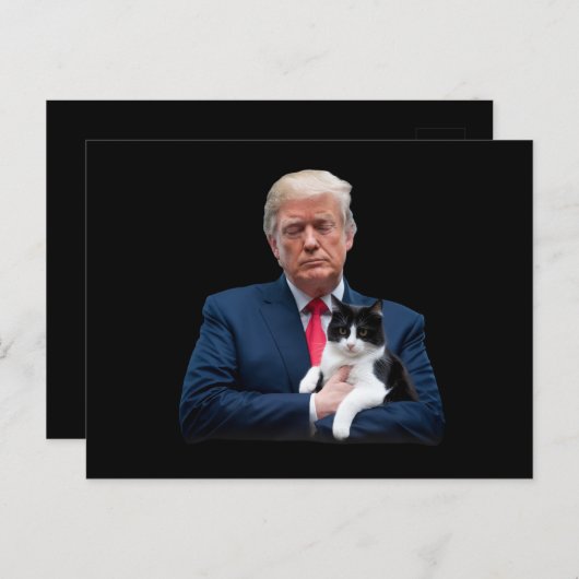 トランプ2024ネコMAGAトおもしろいランプ猫 ポストカード (正面/裏面)
