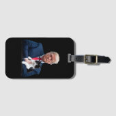 トランプ2024ネコMAGAトおもしろいランプ猫 ラゲッジタグ (正面横)