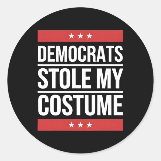 トランプ2024ハロウィーンの衣装 ラウンドシール (正面)