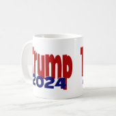 トランプ2024ハーフ コーヒーマグカップ (正面左)
