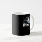 トランプ2024バック青 コーヒーマグカップ (正面右)