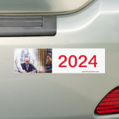 トランプ2024バンパーステッカー バンパーステッカー (車上)