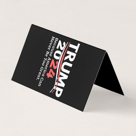 トランプ2024バンパーステッカー 名刺 (正面)