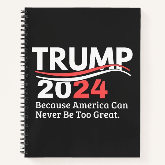 トランプ2024バンパー ノートブック (正面)