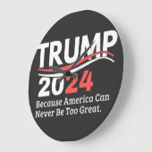 トランプ2024バンパー ラージ壁時計 (傾斜)