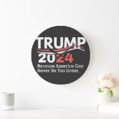 トランプ2024バンパー ラージ壁時計 (ホーム)